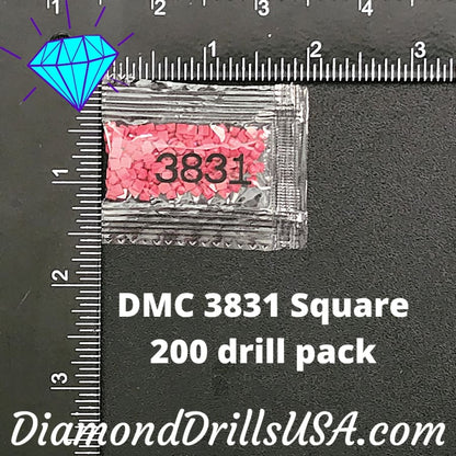 DMC 3831 SQUARE 5D Diamond Painting Drills Beads DMC 3831 