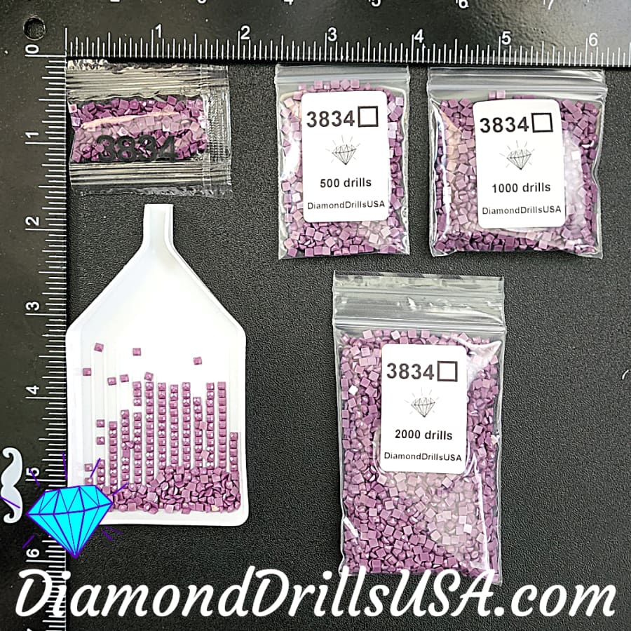 DMC 3834 SQUARE 5D Diamond Painting Drills Beads DMC 3834 