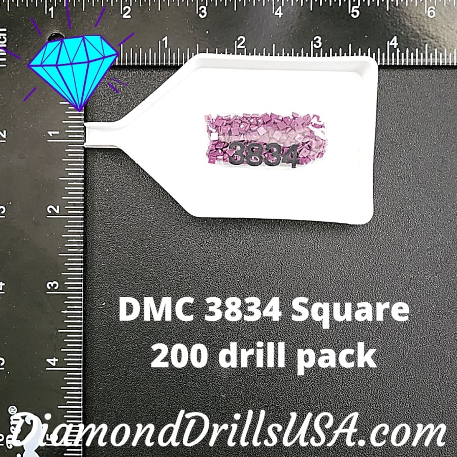 DMC 3834 SQUARE 5D Diamond Painting Drills Beads DMC 3834 