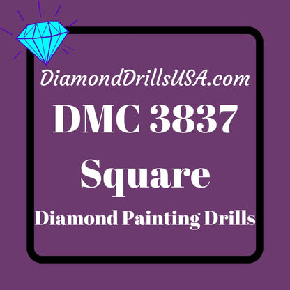DMC 3837 SQUARE 5D Diamond Painting Drills Beads DMC 3837 