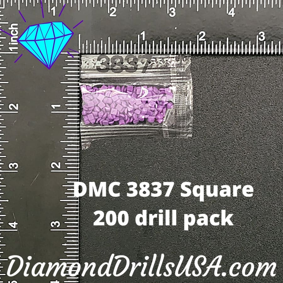 DMC 3837 SQUARE 5D Diamond Painting Drills Beads DMC 3837 