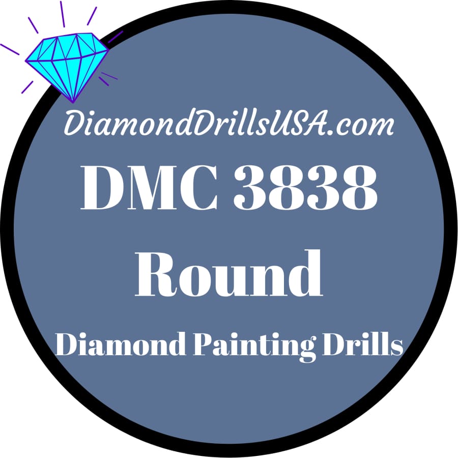 DMC 3838 ROUND 5D Diamond Painting Drills Beads DMC 3838 