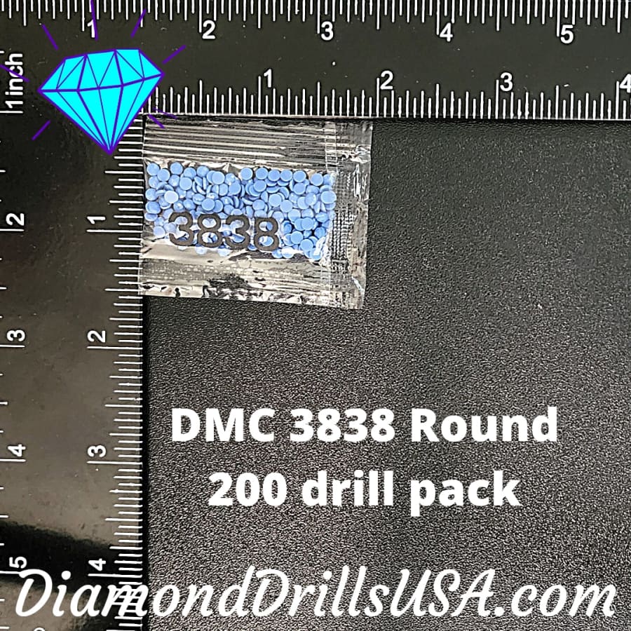 DMC 3838 ROUND 5D Diamond Painting Drills Beads DMC 3838 