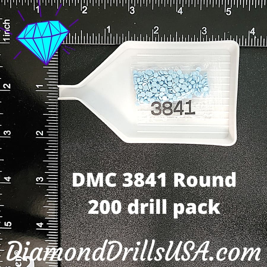DMC 3841 ROUND 5D Diamond Painting Drills Beads DMC 3841 