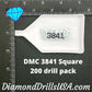 DMC 3841 SQUARE 5D Diamond Painting Drills Beads DMC 3841 