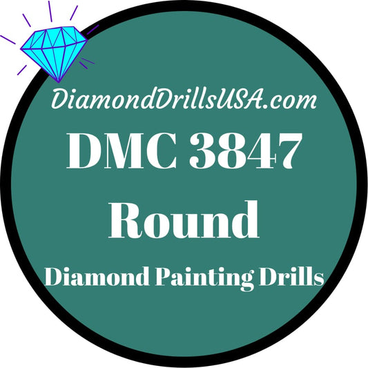 DMC 3847 ROUND 5D Diamond Painting Drills Beads DMC 3847 