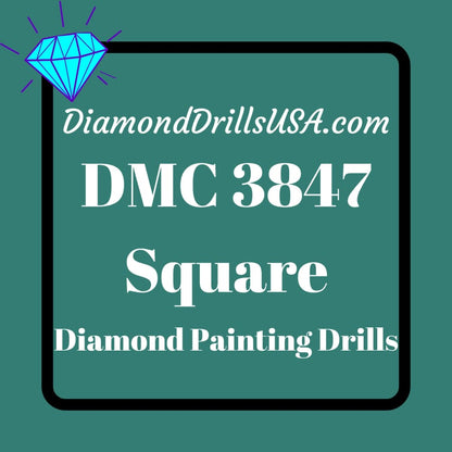 DMC 3847 SQUARE 5D Diamond Painting Drills Beads DMC 3847 