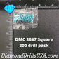 DMC 3847 SQUARE 5D Diamond Painting Drills Beads DMC 3847 