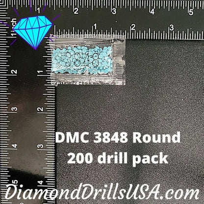 DMC 3848 ROUND 5D Diamond Painting Drills Beads DMC 3848 