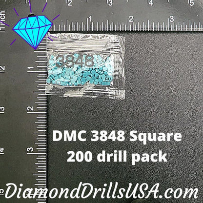 DMC 3848 SQUARE 5D Diamond Painting Drills Beads DMC 3848 