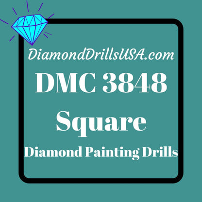 DMC 3848 SQUARE 5D Diamond Painting Drills Beads DMC 3848 