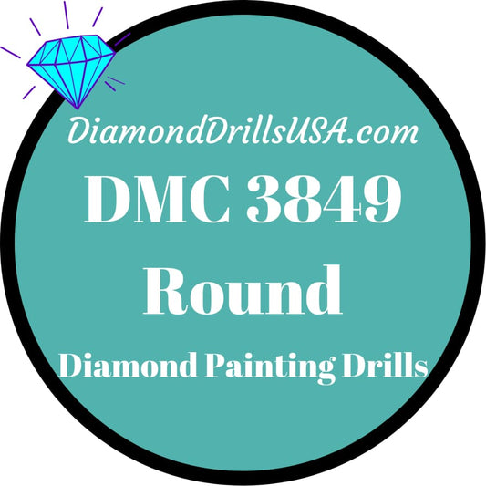 DMC 3849 ROUND 5D Diamond Painting Drills Beads DMC 3849 