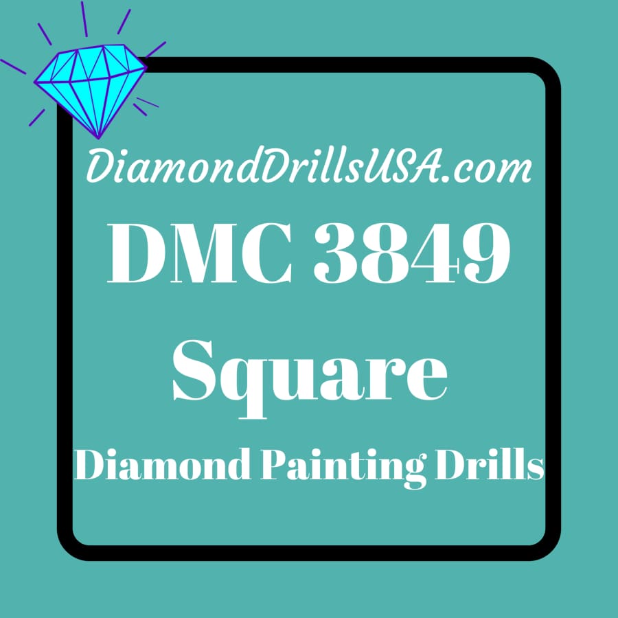 DMC 3849 SQUARE 5D Diamond Painting Drills Beads DMC 3849 