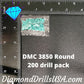 DMC 3850 ROUND 5D Diamond Painting Drills Beads DMC 3850 