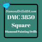 DMC 3850 SQUARE 5D Diamond Painting Drills Beads DMC 3850 