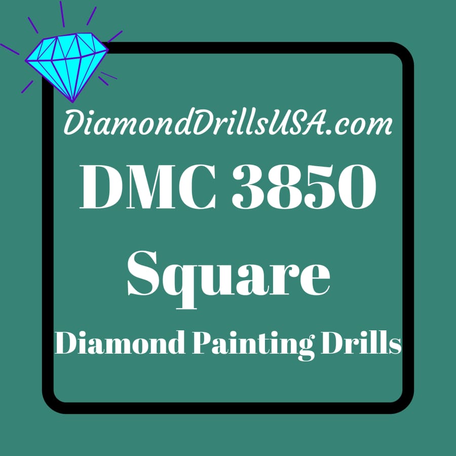 DMC 3850 SQUARE 5D Diamond Painting Drills Beads DMC 3850 