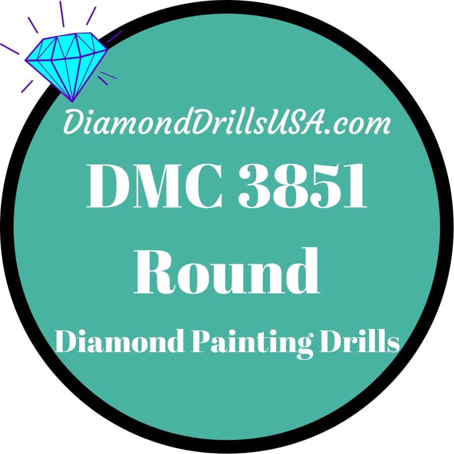 DMC 3851 ROUND 5D Diamond Painting Drills Beads DMC 3851 