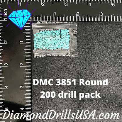 DMC 3851 ROUND 5D Diamond Painting Drills Beads DMC 3851 