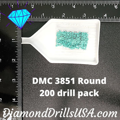 DMC 3851 ROUND 5D Diamond Painting Drills Beads DMC 3851 