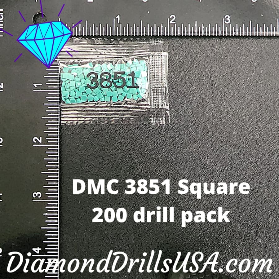 DMC 3851 SQUARE 5D Diamond Painting Drills Beads DMC 3851 