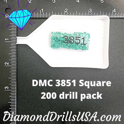 DMC 3851 SQUARE 5D Diamond Painting Drills Beads DMC 3851 