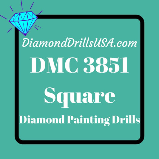 DMC 3851 SQUARE 5D Diamond Painting Drills Beads DMC 3851 