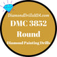 DMC 3852 ROUND 5D Diamond Painting Drills Beads DMC 3852 