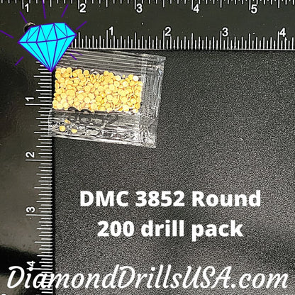 DMC 3852 ROUND 5D Diamond Painting Drills Beads DMC 3852 