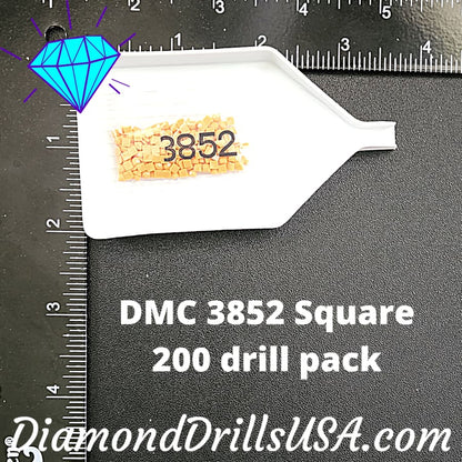 DMC 3852 SQUARE 5D Diamond Painting Drills Beads DMC 3852 