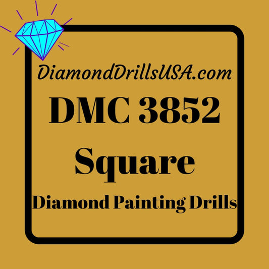DMC 3852 SQUARE 5D Diamond Painting Drills Beads DMC 3852 