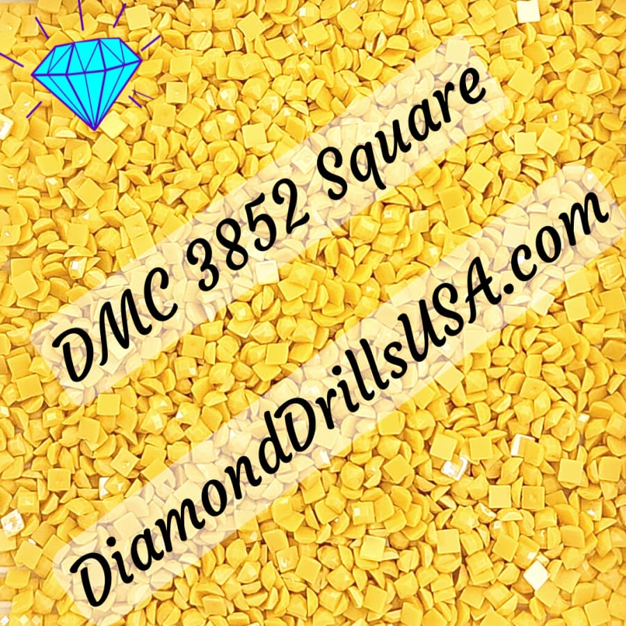 DMC 3852 SQUARE 5D Diamond Painting Drills Beads DMC 3852 
