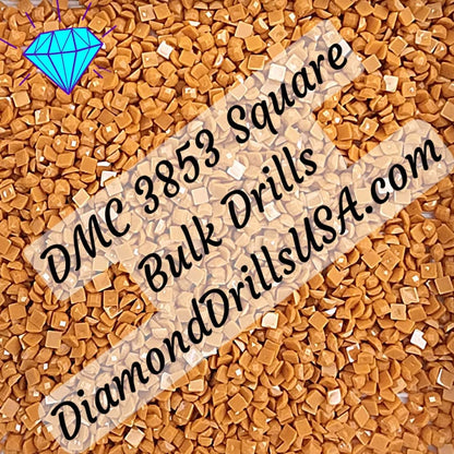 DMC 3853 SQUARE 5D Diamond Painting Drills Beads DMC 3853 
