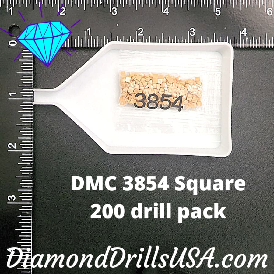 DMC 3854 SQUARE 5D Diamond Painting Drills Beads DMC 3854 