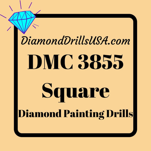 DMC 3855 SQUARE 5D Diamond Painting Drills Beads DMC 3855 