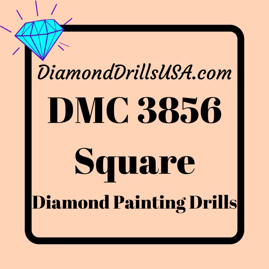 DMC 3856 SQUARE 5D Diamond Painting Drills Beads DMC 3856 