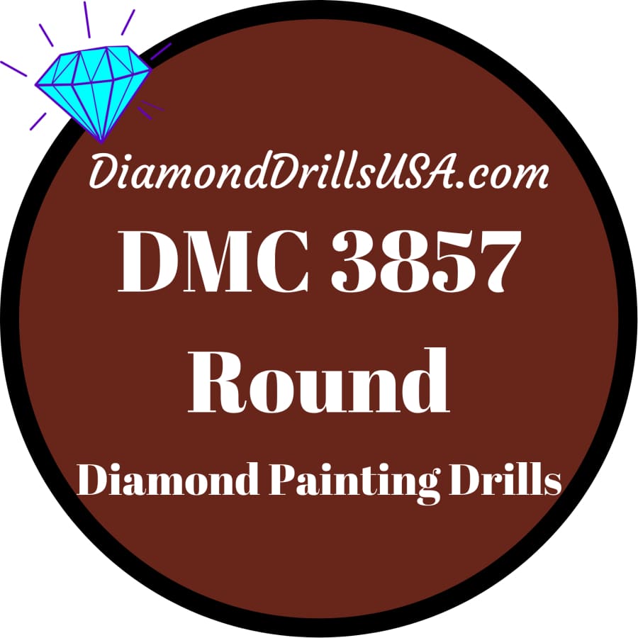 DiamondDrillsUSA - DMC 3857 ROUND 5D Diamond Painting Drills Beads