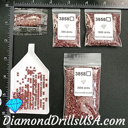 DMC 3858 SQUARE 5D Diamond Painting Drills Beads DMC 3858 