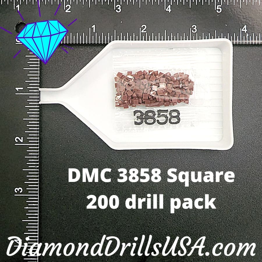 DMC 3858 SQUARE 5D Diamond Painting Drills Beads DMC 3858 