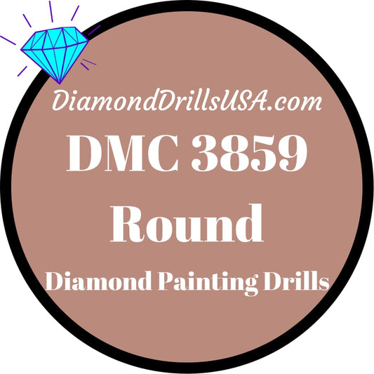 DMC 3859 ROUND 5D Diamond Painting Drills Beads DMC 3859 