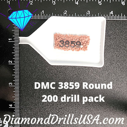 DMC 3859 ROUND 5D Diamond Painting Drills Beads DMC 3859 