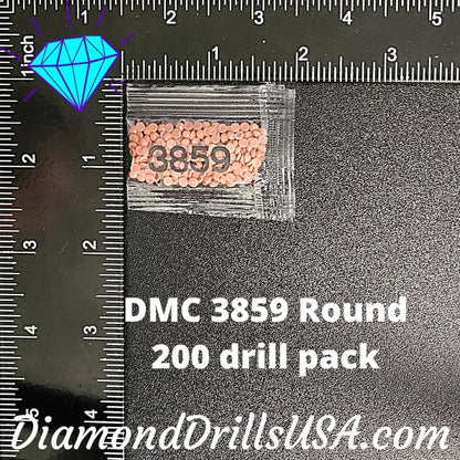 DMC 3859 ROUND 5D Diamond Painting Drills Beads DMC 3859 