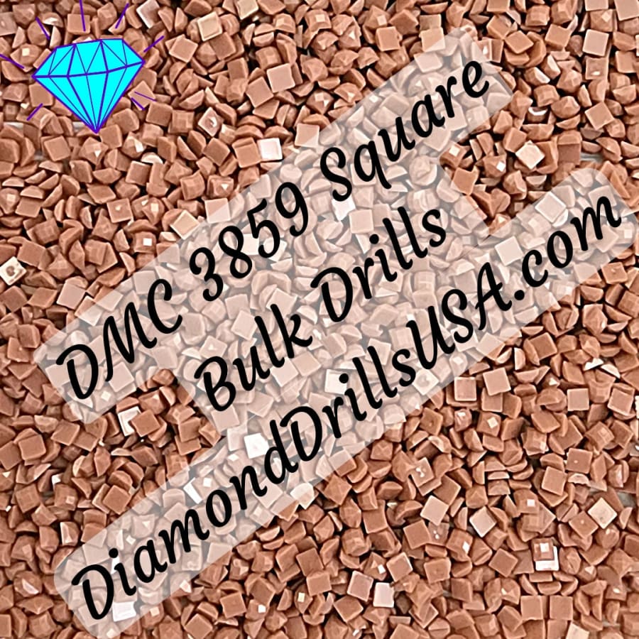 DMC 3859 SQUARE 5D Diamond Painting Drills Beads DMC 3859 