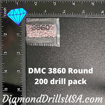 DMC 3860 ROUND 5D Diamond Painting Drills Beads DMC 3860 