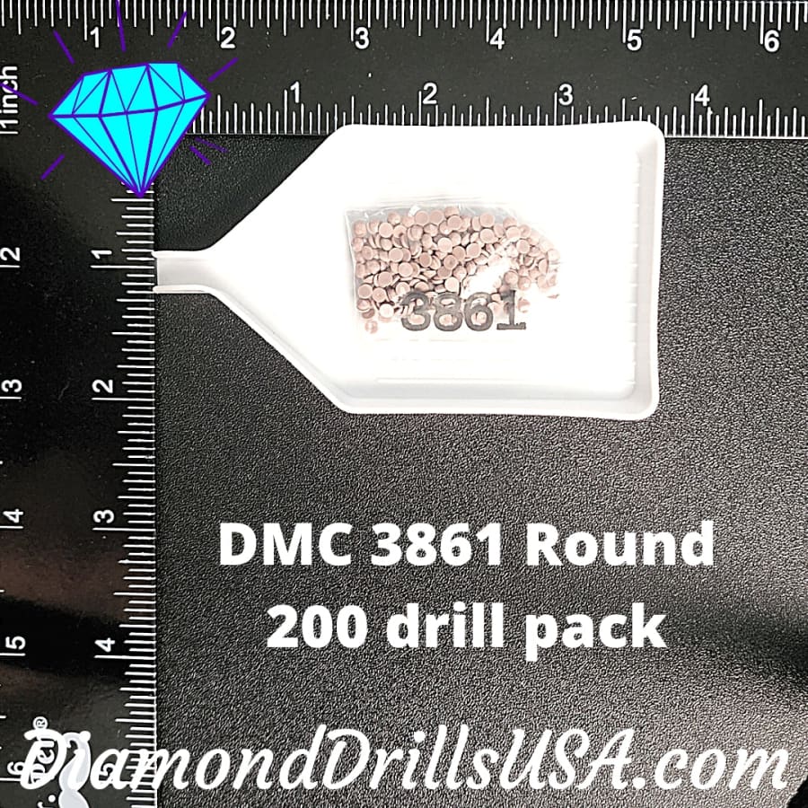 DMC 3861 ROUND 5D Diamond Painting Drills Beads DMC 3861 