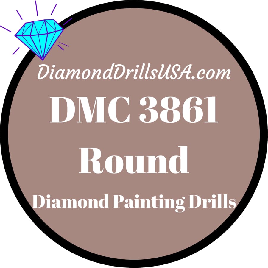 DMC 3861 ROUND 5D Diamond Painting Drills Beads DMC 3861 