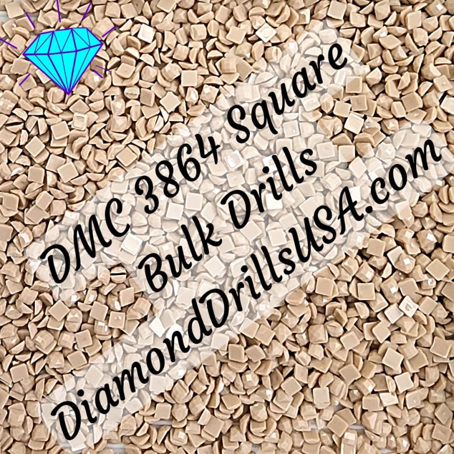 DMC 3864 SQUARE 5D Diamond Painting Drills Beads DMC 3864 
