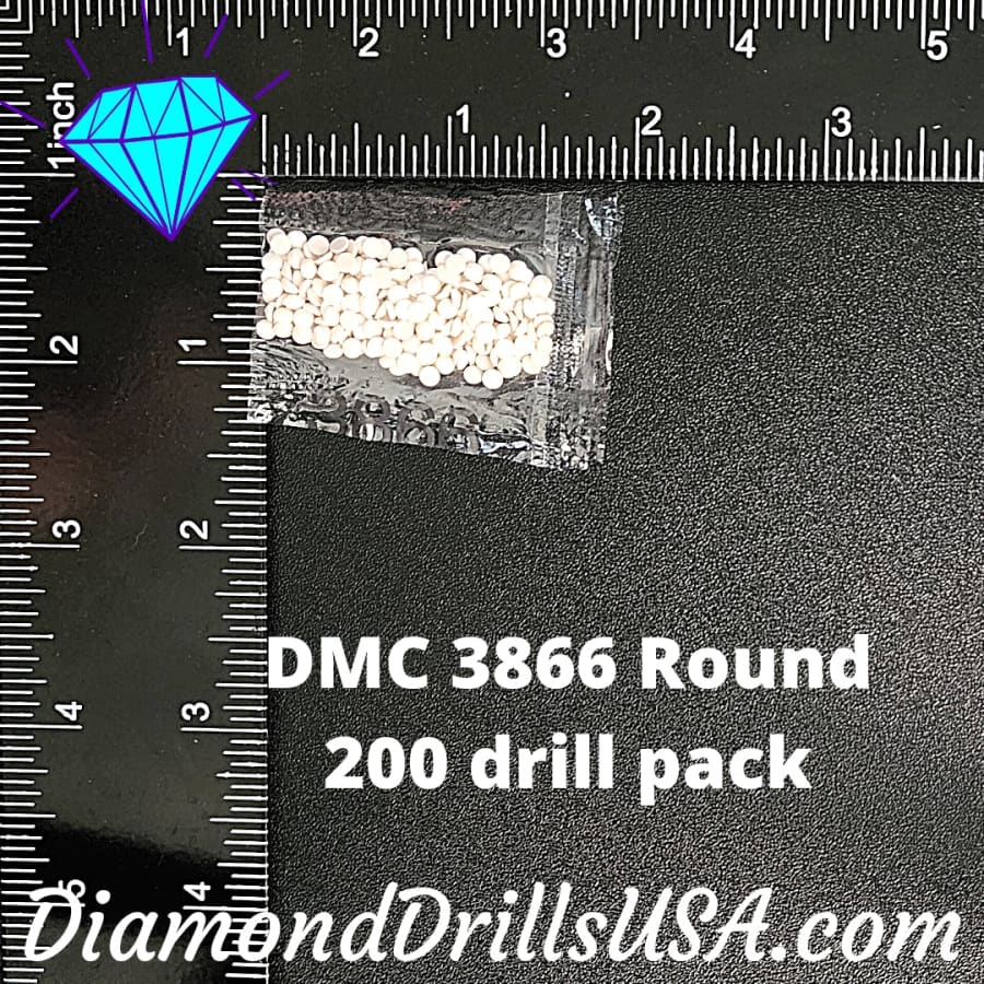 DMC 3866 ROUND 5D Diamond Painting Drills Beads DMC 3866 