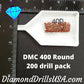 DMC 400 ROUND Diamond Painting Drills Beads DMC 400 Dark 