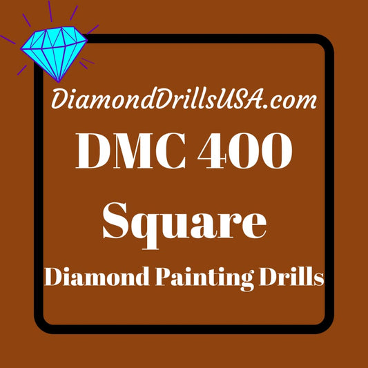 DMC 400 SQUARE Diamond Painting Drills Beads DMC 400 Dark 