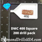 DMC 400 SQUARE Diamond Painting Drills Beads DMC 400 Dark 